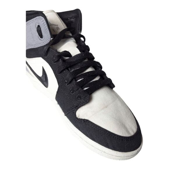 NIKE Air Jordan 1 Mid SE "Light Steal Grey" Sneakers Size 9 - Picture 11 of 11